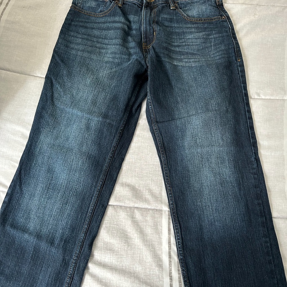 St. John's Bay Dark Blue Straight Jeans